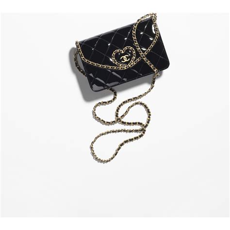 chanel patent goatskin wallet on chain|Wallet On Chain Patent Calfskin & Gold.